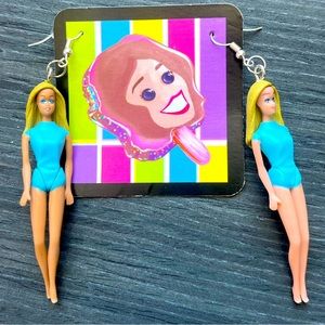 Barbie doll earrings